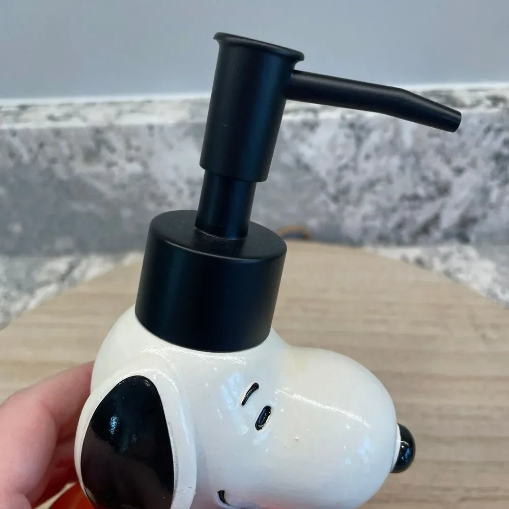 SNOOPY in a Pumpkin Soapor Lotion Dispenser Halloween Fall Themed Bathroom Decor